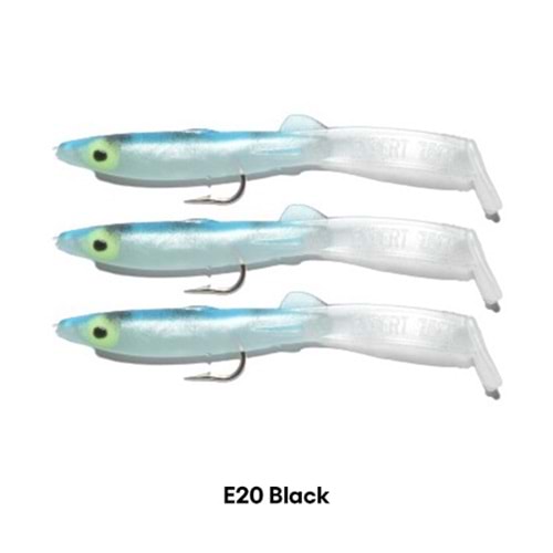 3525 EEL FISH SOFT 7.5 CM 3 LÜ E20 BLACK STRIP